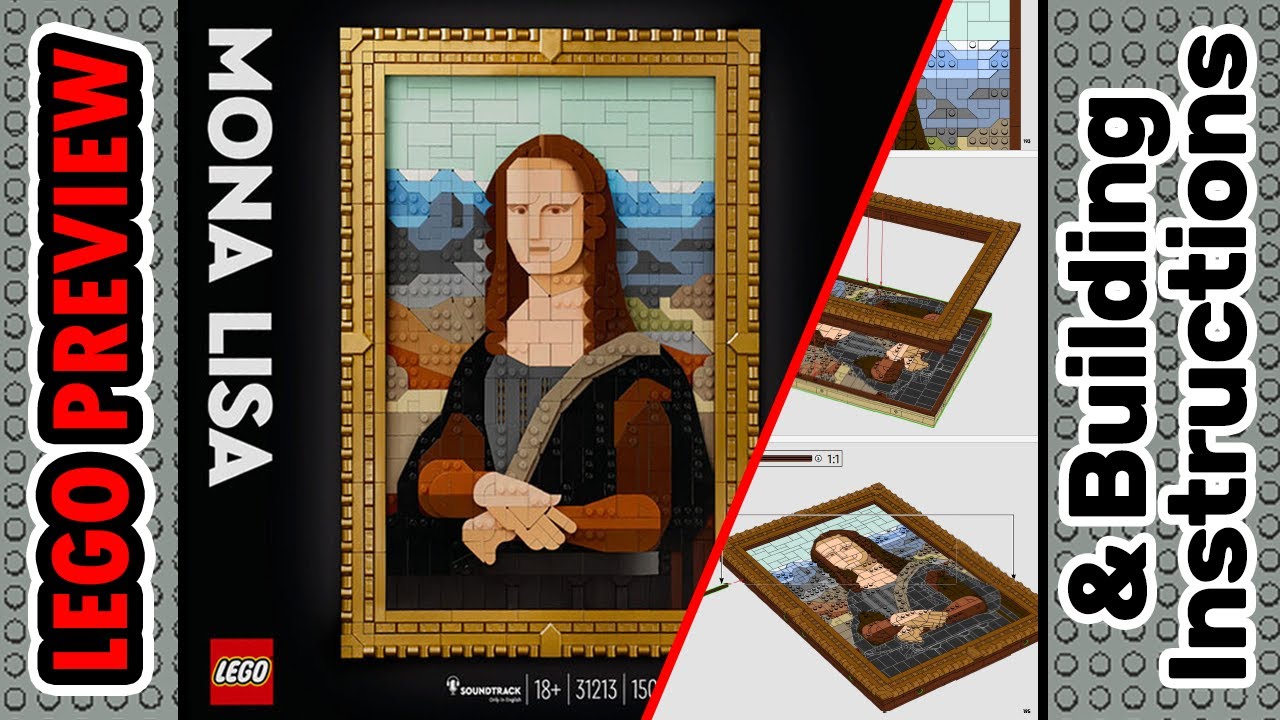 PREVIEW: 31213, LEGO ART, Mona Lisa & Building Instructions! LEGO 2024