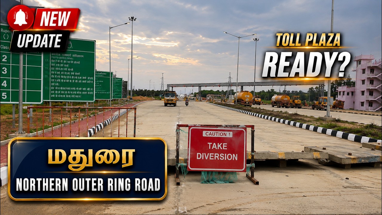 Madurai Northern Outer Ring Road 2026 Update 🔥 | Toll Plaza Almost Ready! | Tamil