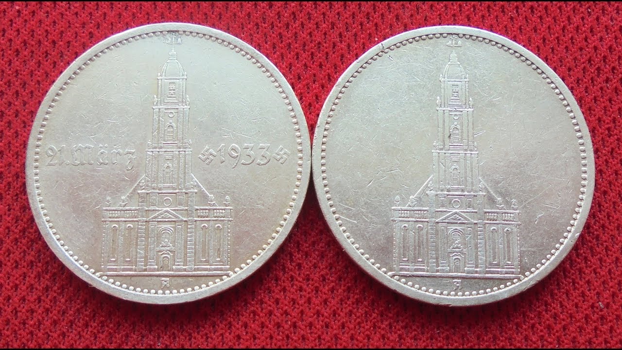 GERMANY SILVER 5 REICHSMARK 1934 (A) Berlin (Two Types) 1st Anniversary - Nazi Rule