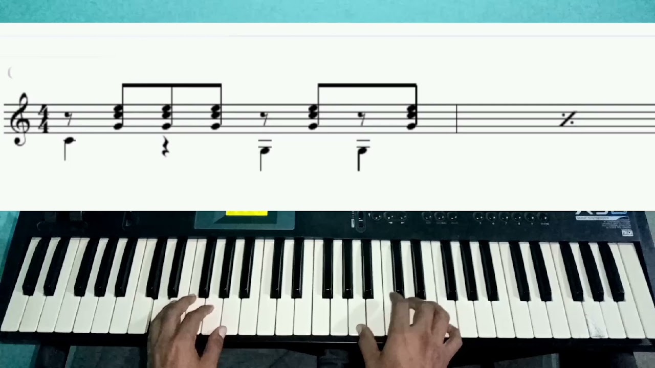 base de bolero, bajo y piano en el teclado🎹