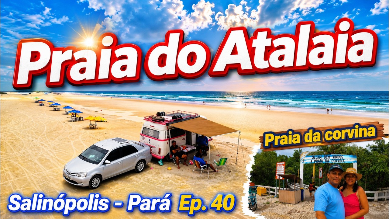 Praia do Atalaia e da Corvina em Salinópolis - Pará
