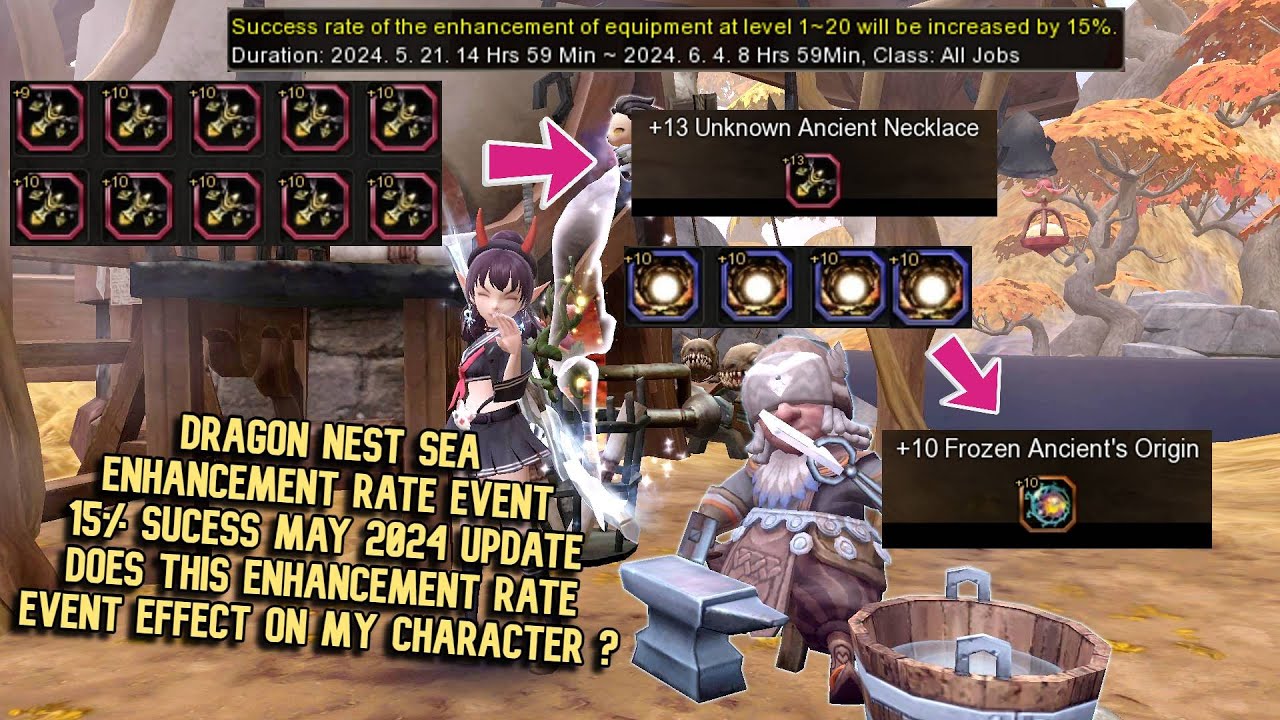 Enhancement Rate 15% Sucess Event DN SEA May 2024 : This Event Really Works ? Broke Out Many Stuff
