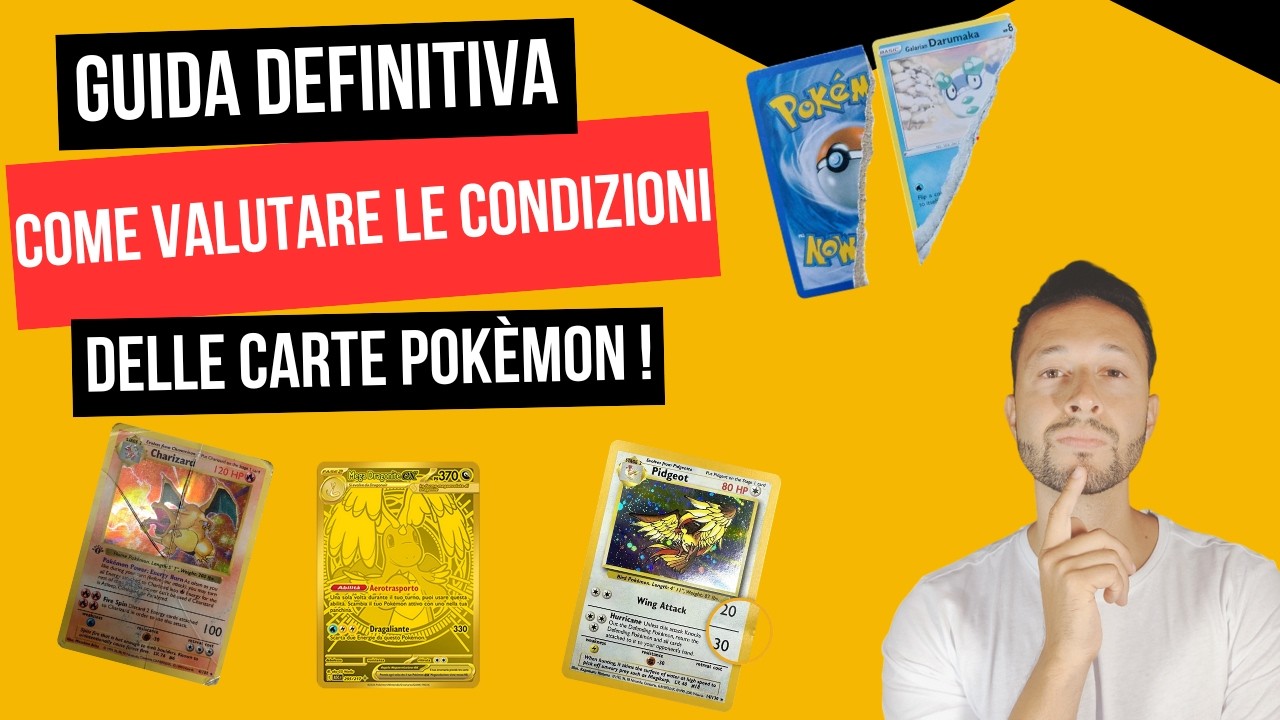 NON FARE QUESTI ERRORI ❌GUIDA DEFINITIVA Come valutare le carte Pokémon ( danni e condizioni)