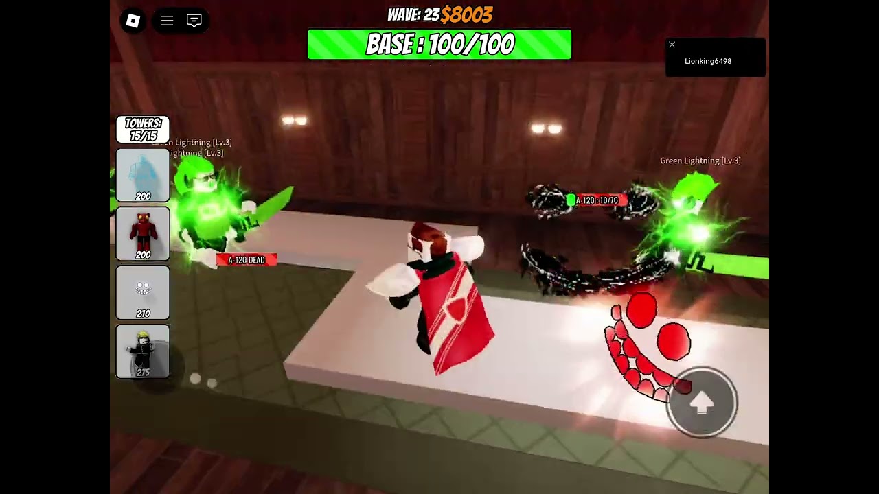 Trying to get curious light tower in doors tower defense.￼