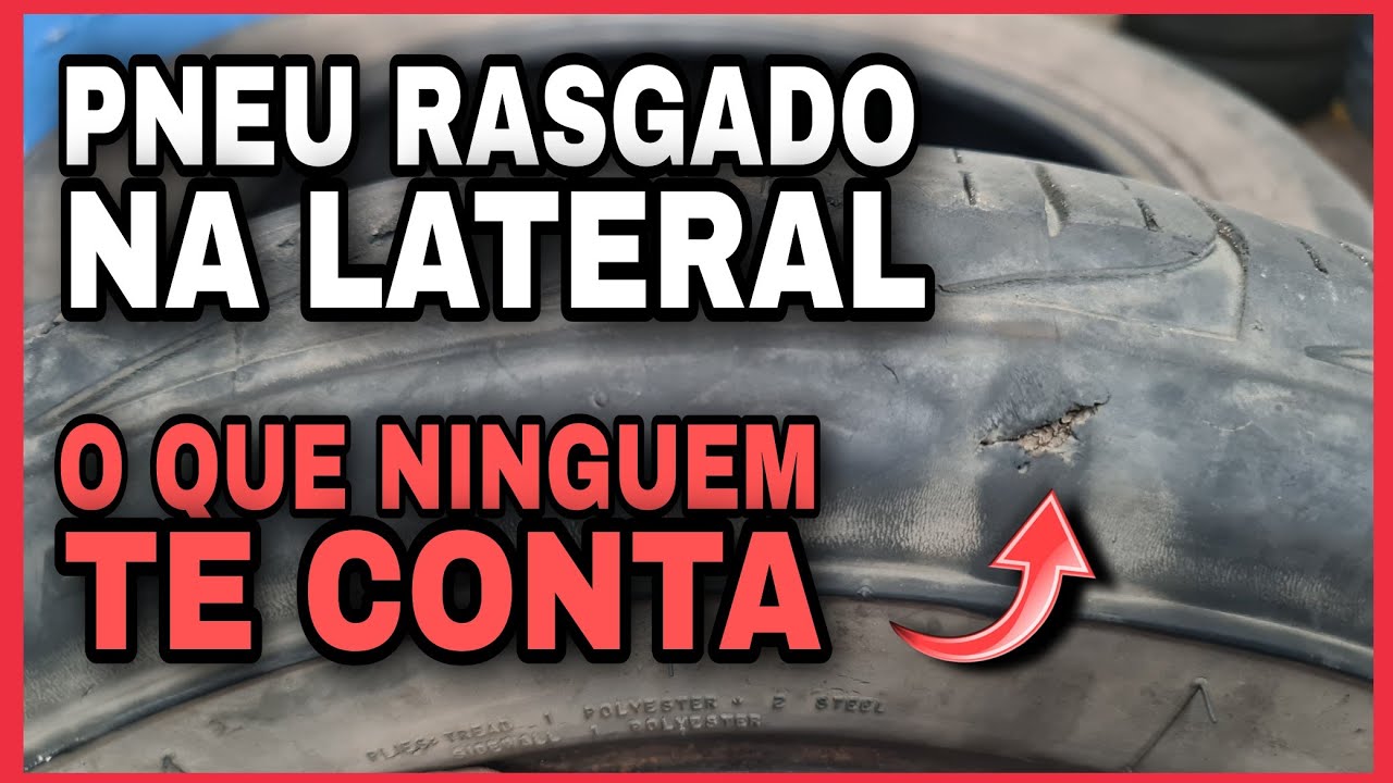 Pneu cortado na lateral tem CONSERTO? Pneu rasgado na lateral tem como recuperar? Quais os riscos?
