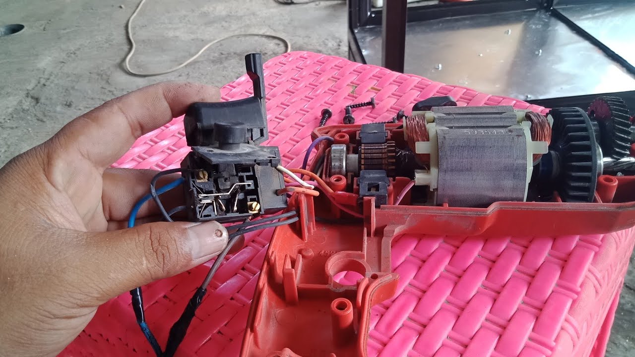 Part 2...cara servis bor tangan sendiri (saklar ngadat)