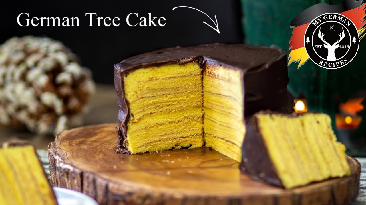 Немецкий пирог «Дерево» — Baumkuchen ✪ MyGerman.Recipes