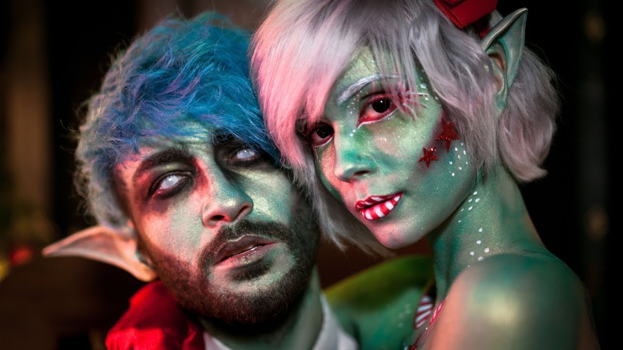 X-MAS ELF COUPLE (mit Toni Pirosa & Zayuri) || FACEPAINTING || DE