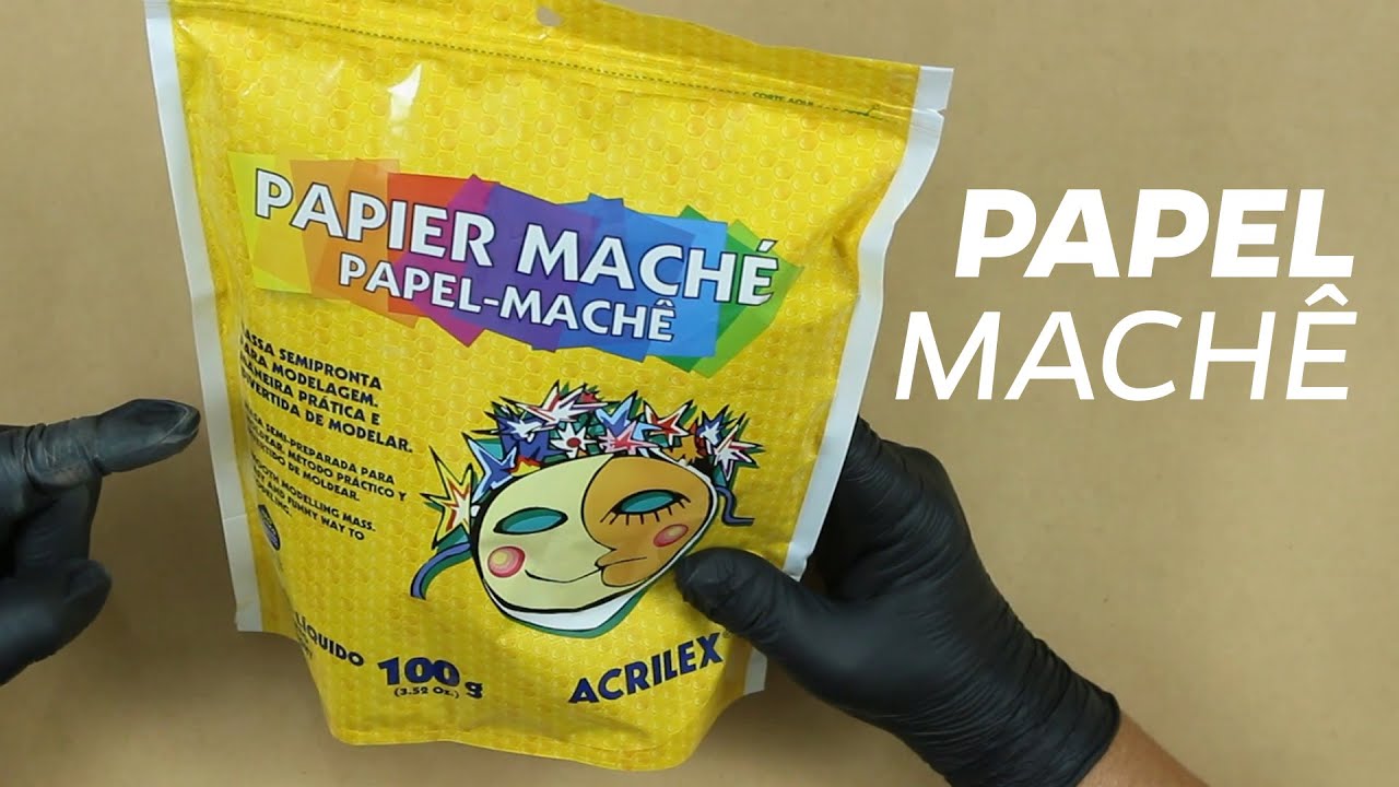 COMO USAR O PAPEL MACHÊ DA ACRILEX!