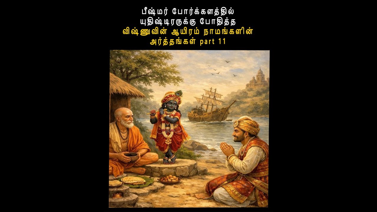 பீஷ்மர் போர்க்களத்தில் யுதிஷ்டிரருக்கு போதித்த விஷ்ணுவின் ஆயிரம் நாமங்களின் அர்த்தங்கள் part 11