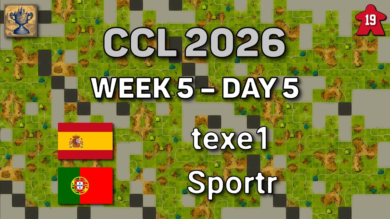 Carcassonne Champions League – Week 5 Day 5: texe1 – Sportr