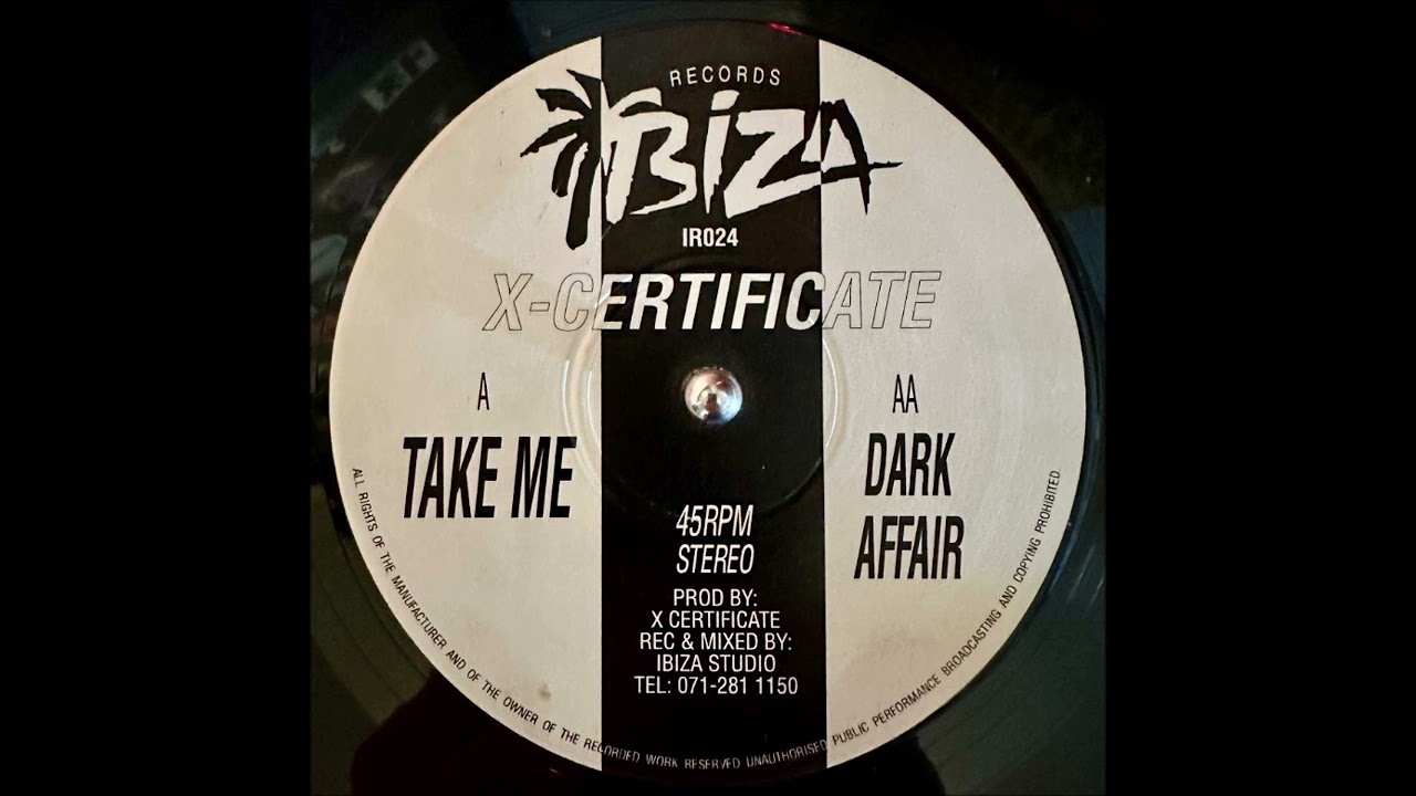 X-Certificate - Take Me