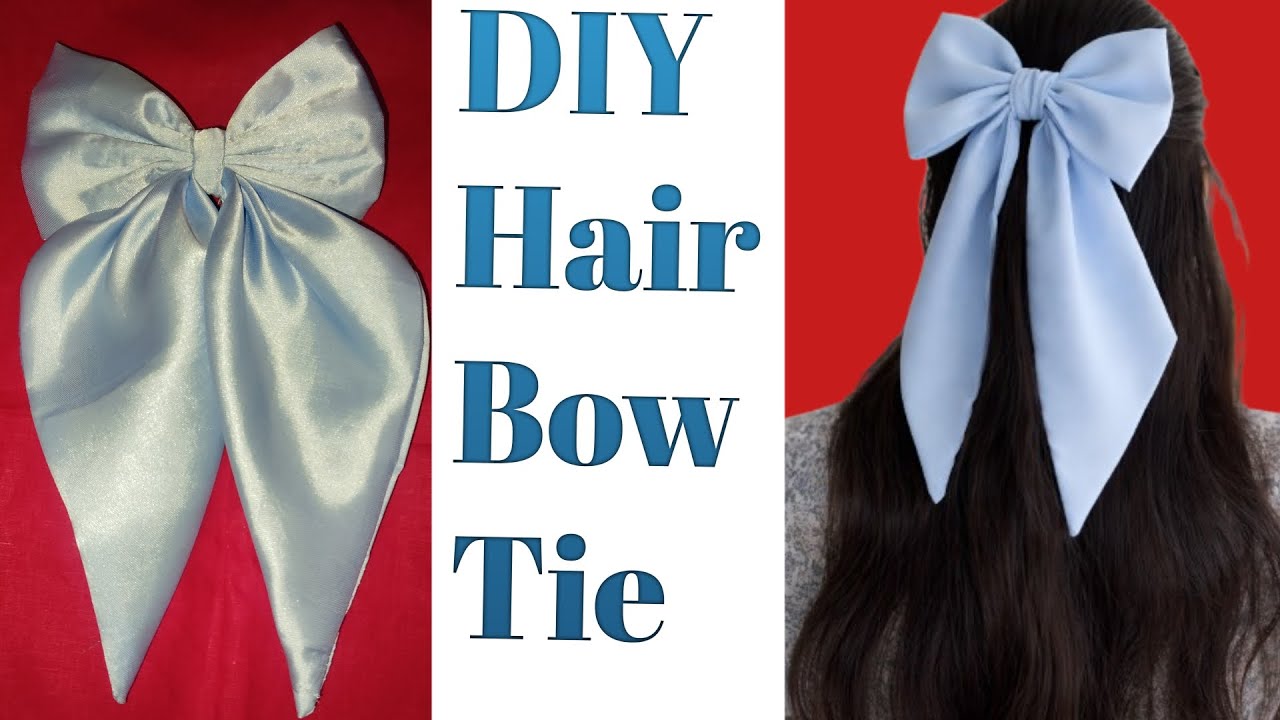 Hair Bow Making |How To Make Hair Bow 🎀 | Hair Bow kaise banaen long tail #hairbow #viral 