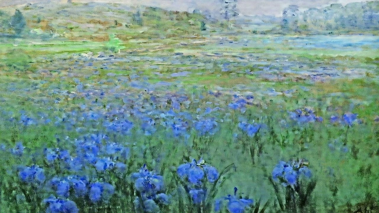 Landscape with Irises & 4K TV Art