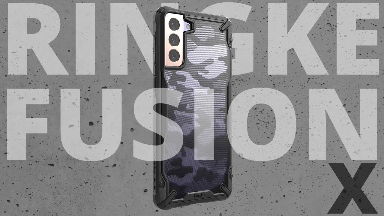 Samsung Galaxy S21 / S21 Plus / S21 Ultra Case - Ringke Fusion X (Black Camo)