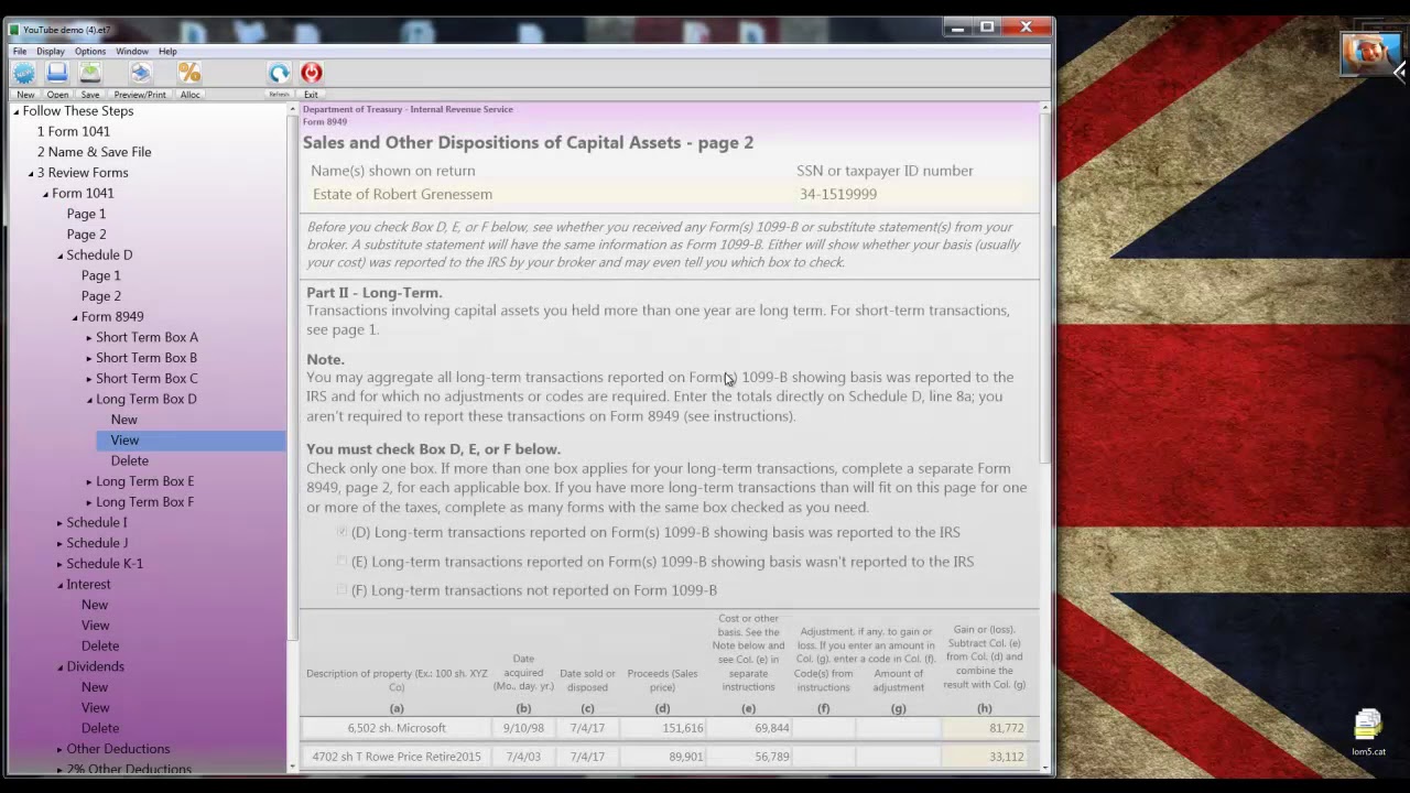 U.S. Estate & Trust Income Tax Application