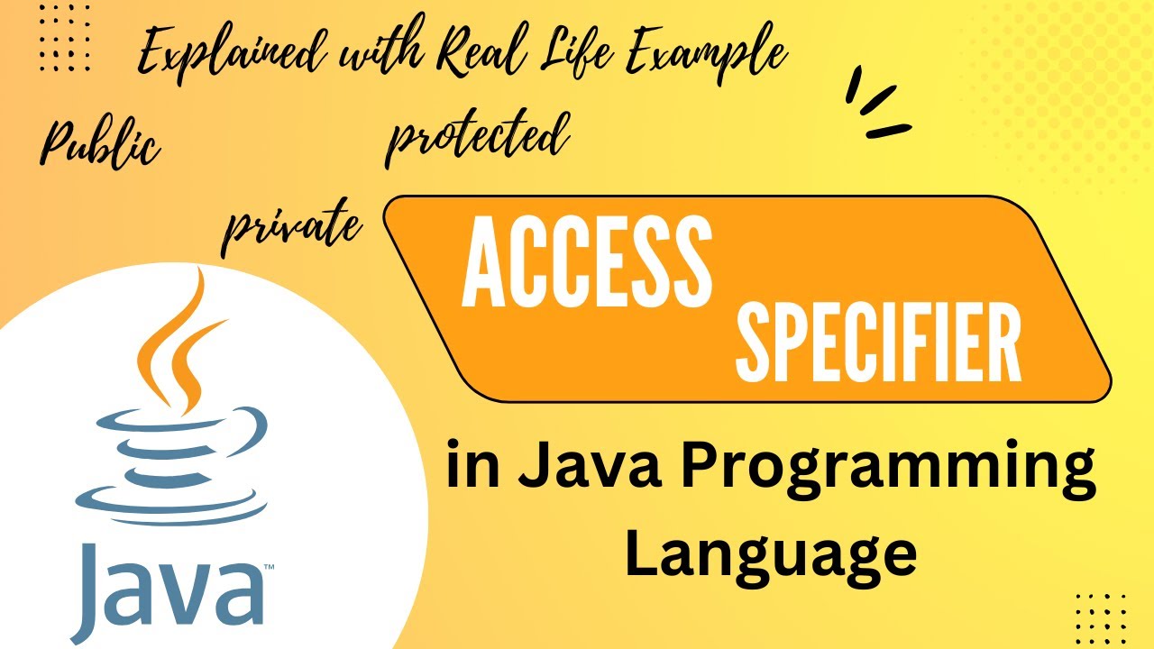 Java Tutorial : Access Specifier | Public | Private | Protected | Default | Demo with Example Prog