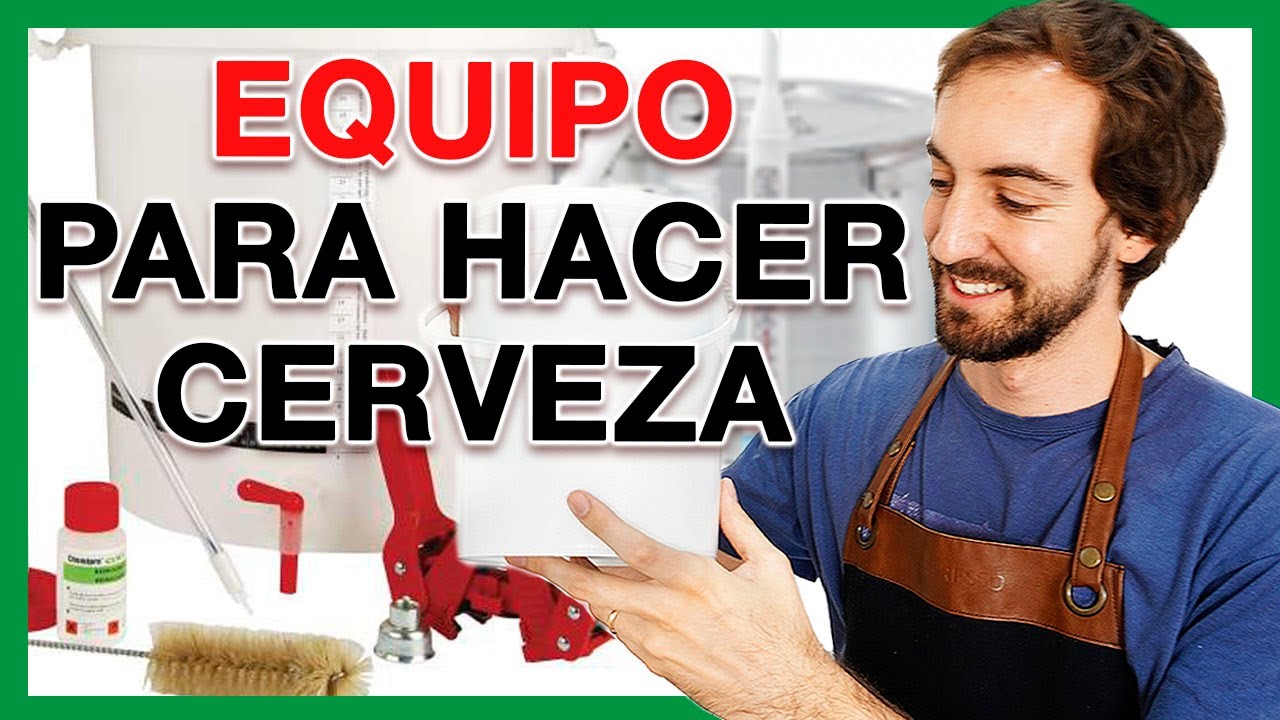 🍺 EQUIPO necesario para hacer CERVEZA ARTESANAL EN CASA 👍 KIT, INGREDIENTES y 1&ordf; RECETA ➡️ Tutorial