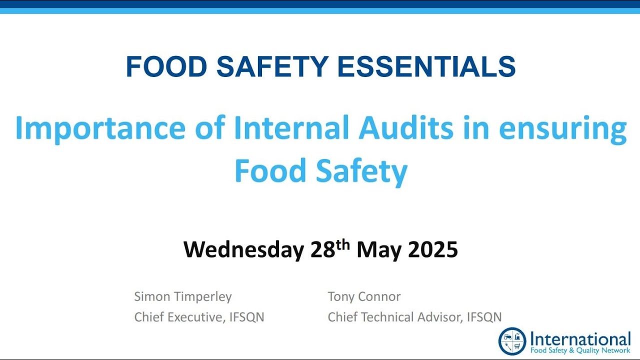 Importance on Internal Audits in Ensuring Food Safety