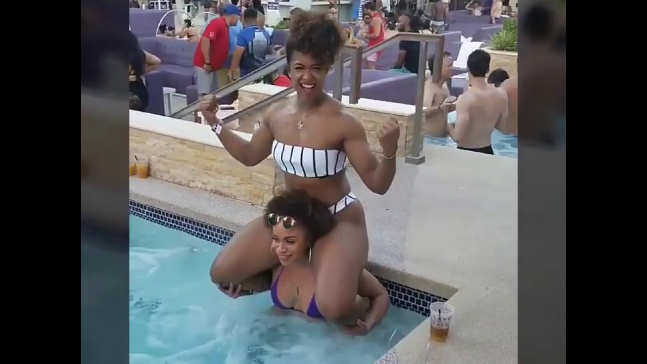 Shoulder rides,squat,bikini,girl on girl.2