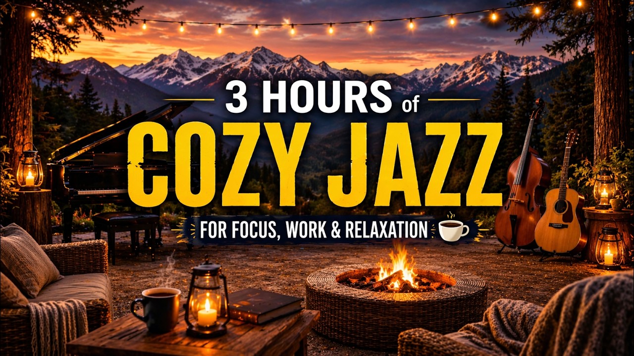 3 Hours of Cozy Jazz for Focus, Work & Relaxation ☕