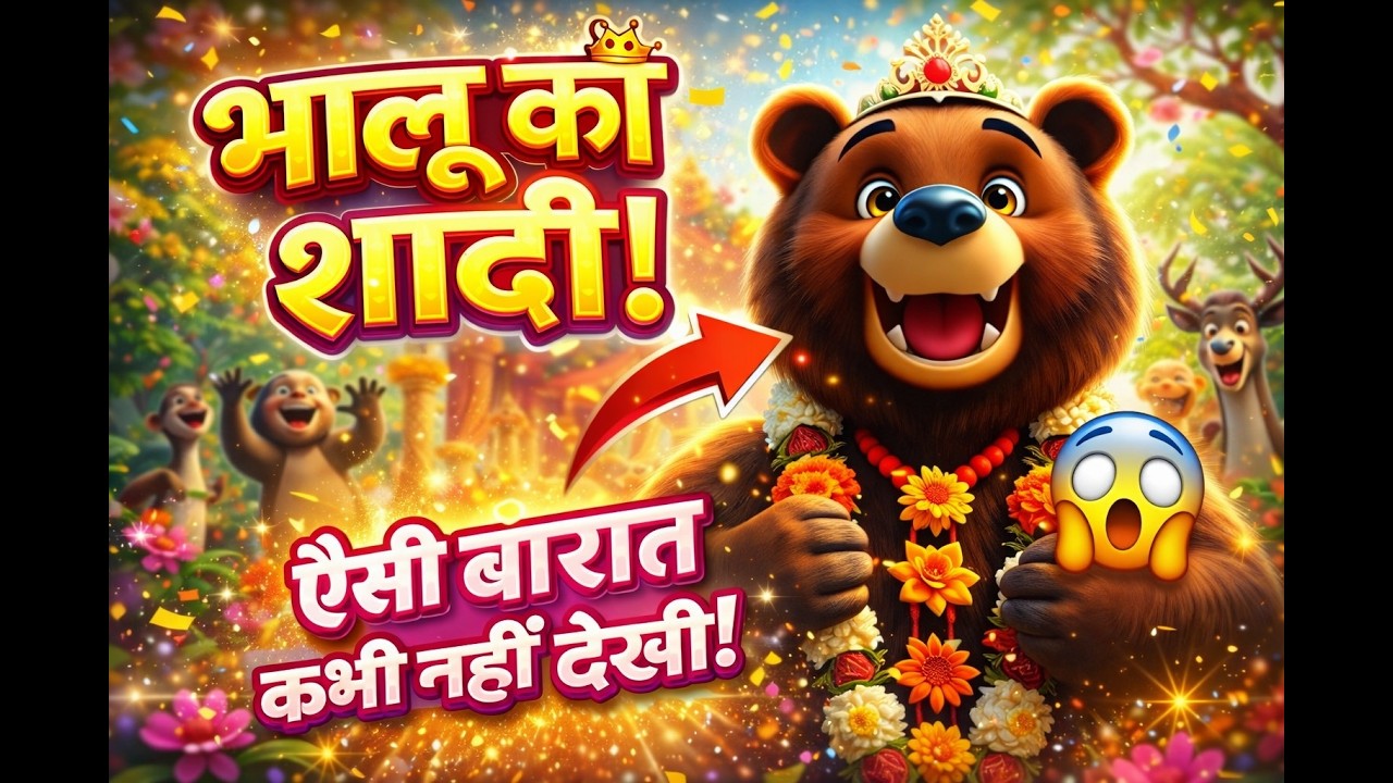 भालू की शादी Bhaalo ki Sadi Hindi Rhyme #babyvideos #learningforkids