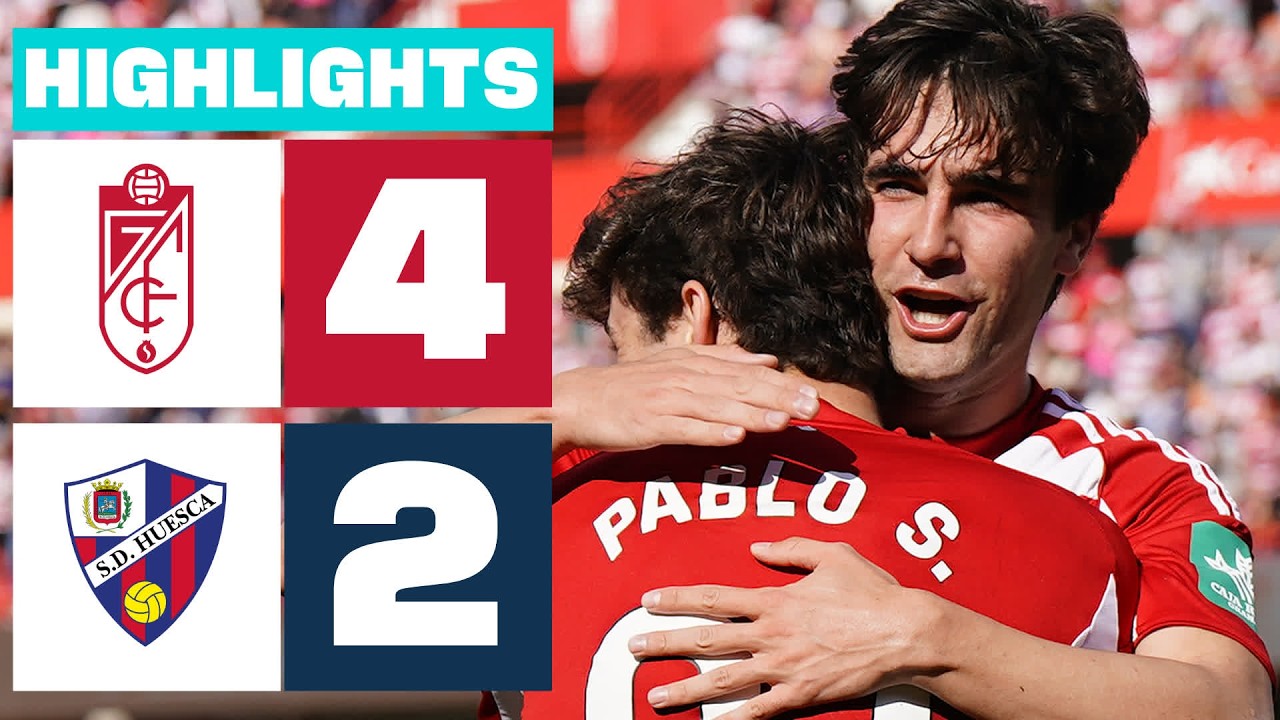 GRANADA CF 4 - 2 SD HUESCA | RESUMEN LALIGA HYPERMOTION