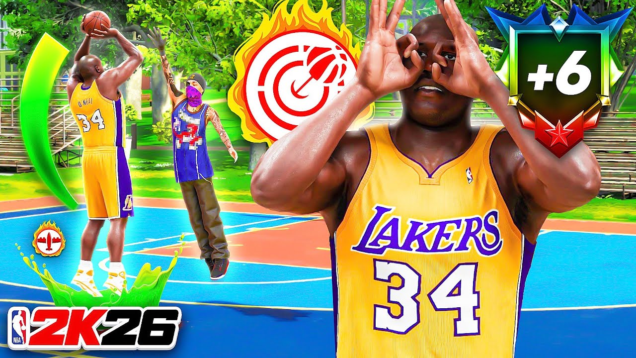 PRIME SHAQUILLE O'NEAL, BUT HE'S A CATFISH SHARPSHOOTER BUILD (NBA 2K26)