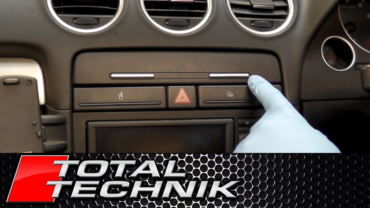 How to Remove Dashboard Storage Compartment CABRIOLET - Audi A4 S4 RS4 - B6 B7 - 2001-2008