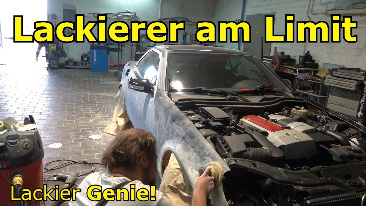 Wir haben keine Zeit! Lackierer arbeitet bis zum Erbrechen