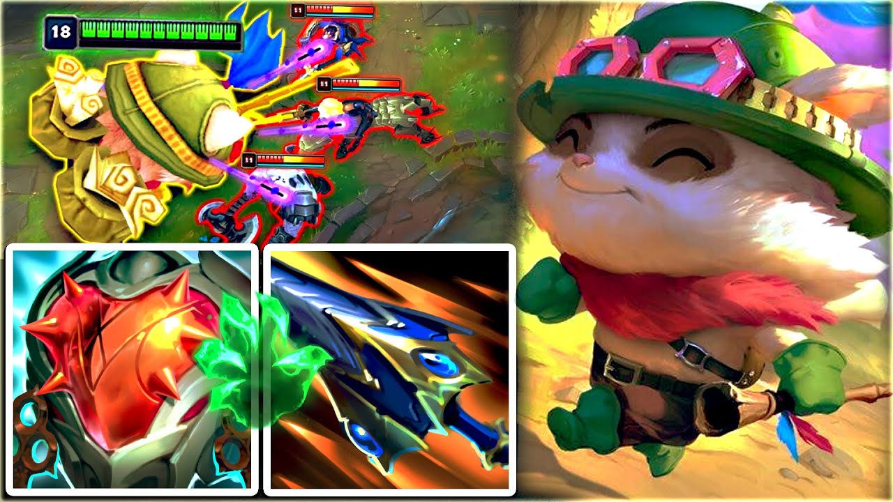TEEMO 7,5K DE VIDA E MATANDO TODO MUNDO, TOP DANO!