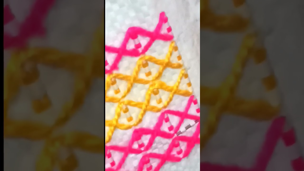 easy plastic ason design for beginners #ason #bena #needlework #handfan #doormat #viral #shorts