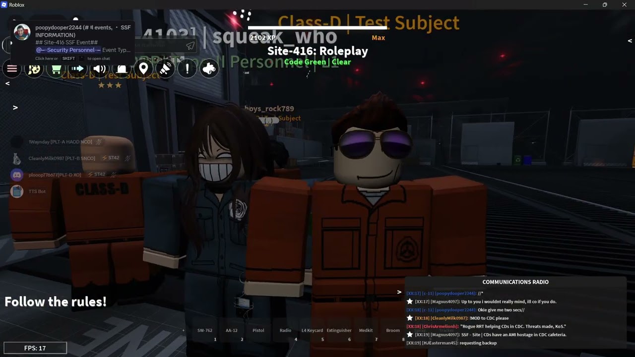 SCP: RP Site-416 proof of RKing and metagaming