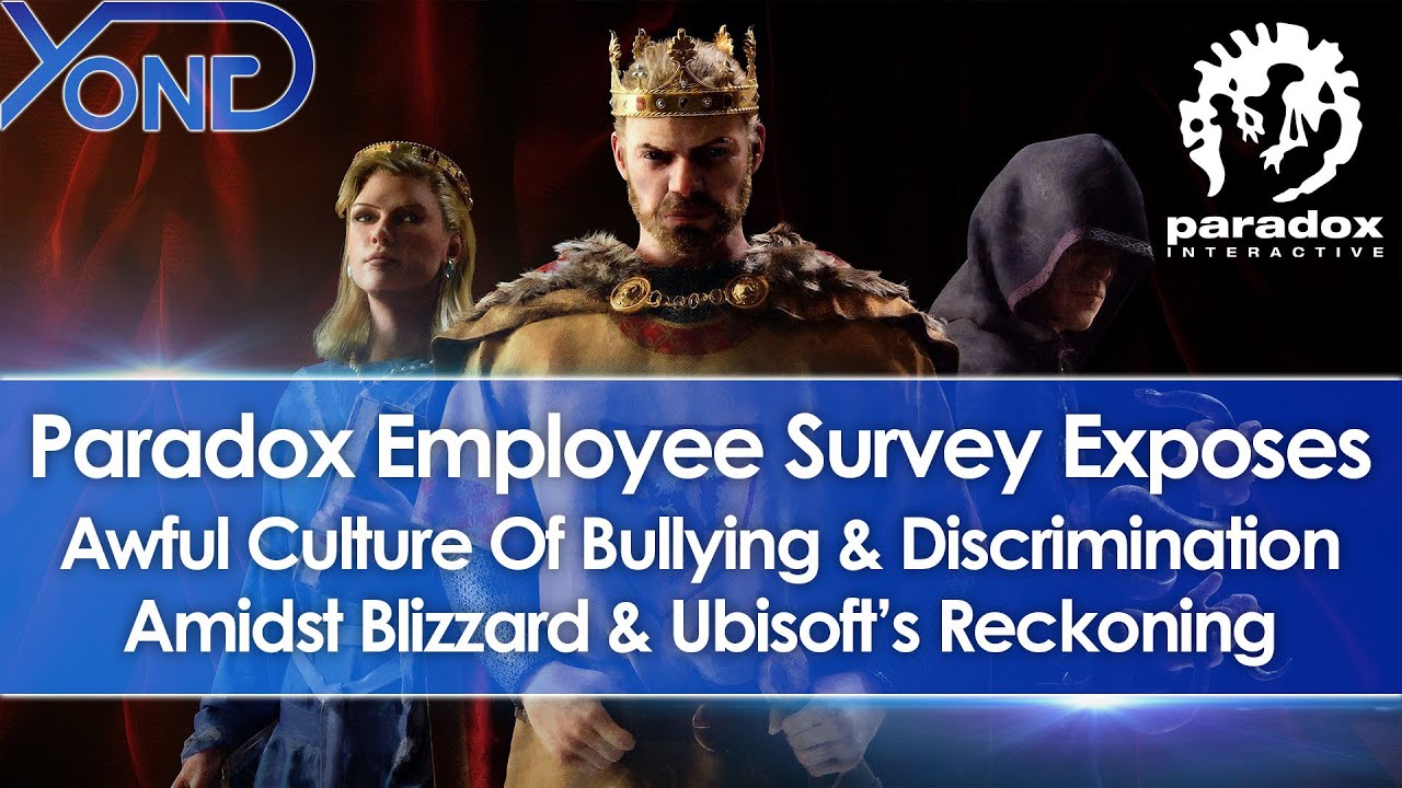 Paradox Employee Survey Exposes Culture Of Bullying & Discrimination Amidst Blizzard Reckoning