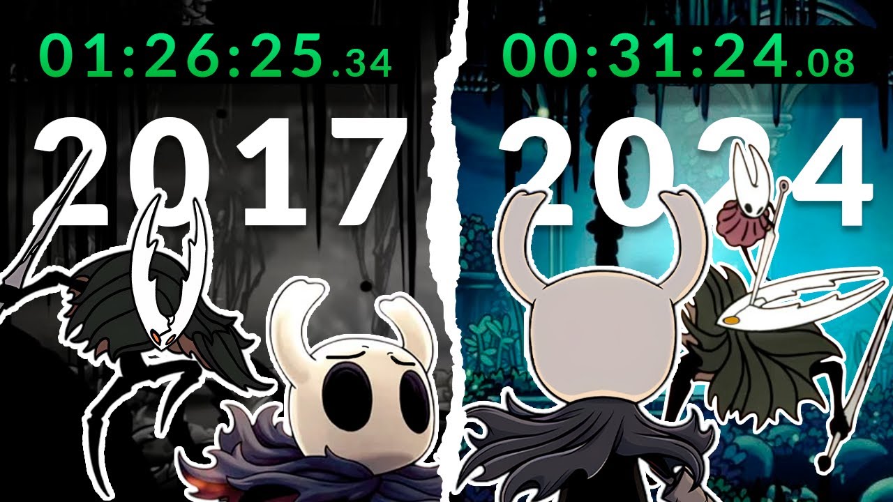 A História ESCONDIDA das SpeedRuns de Hollow Knight (any% nmg)
