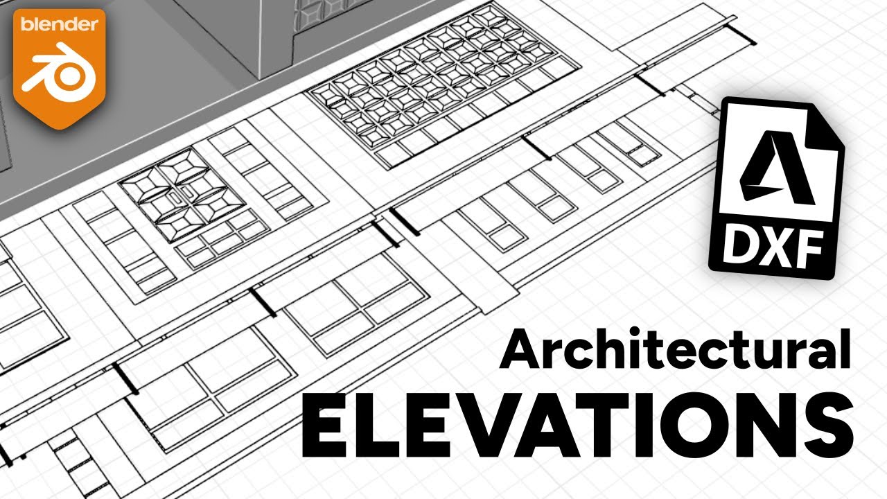 How to make ELEVATIONS in Blender