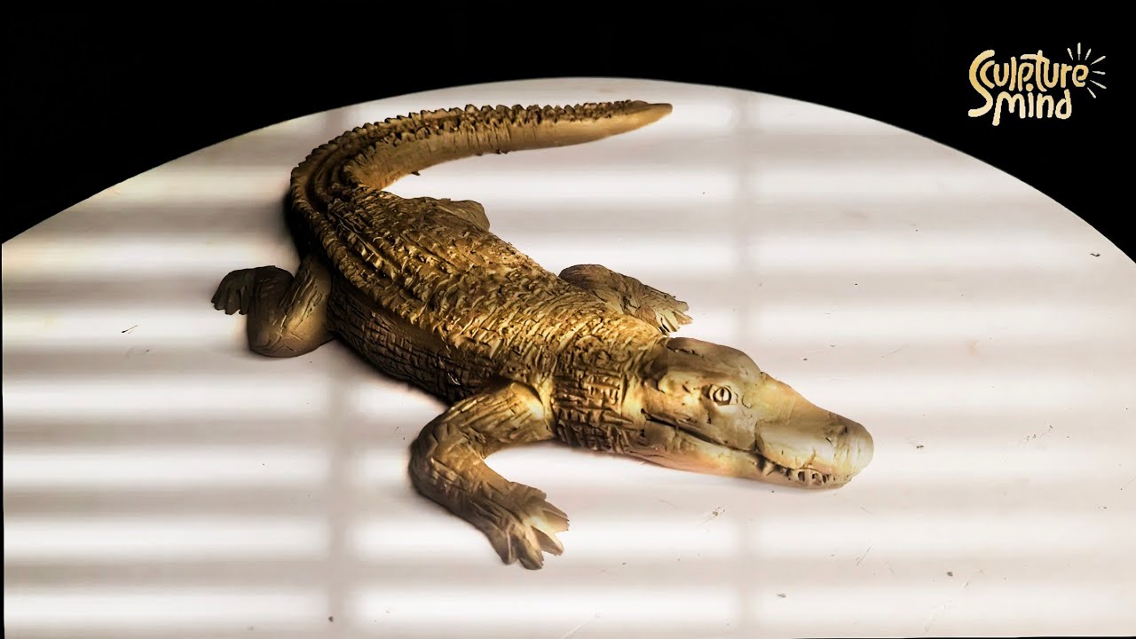 How to make a crocodile out of clay 🐊 | clay crocodile | clay art animals