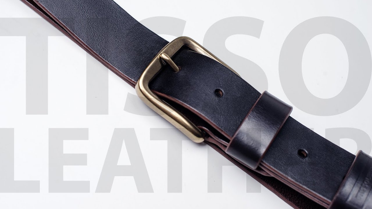 Ремень из кожи растительного дубления. Тестируем химию от IEXI. Красим кожу. Handmade leather belt