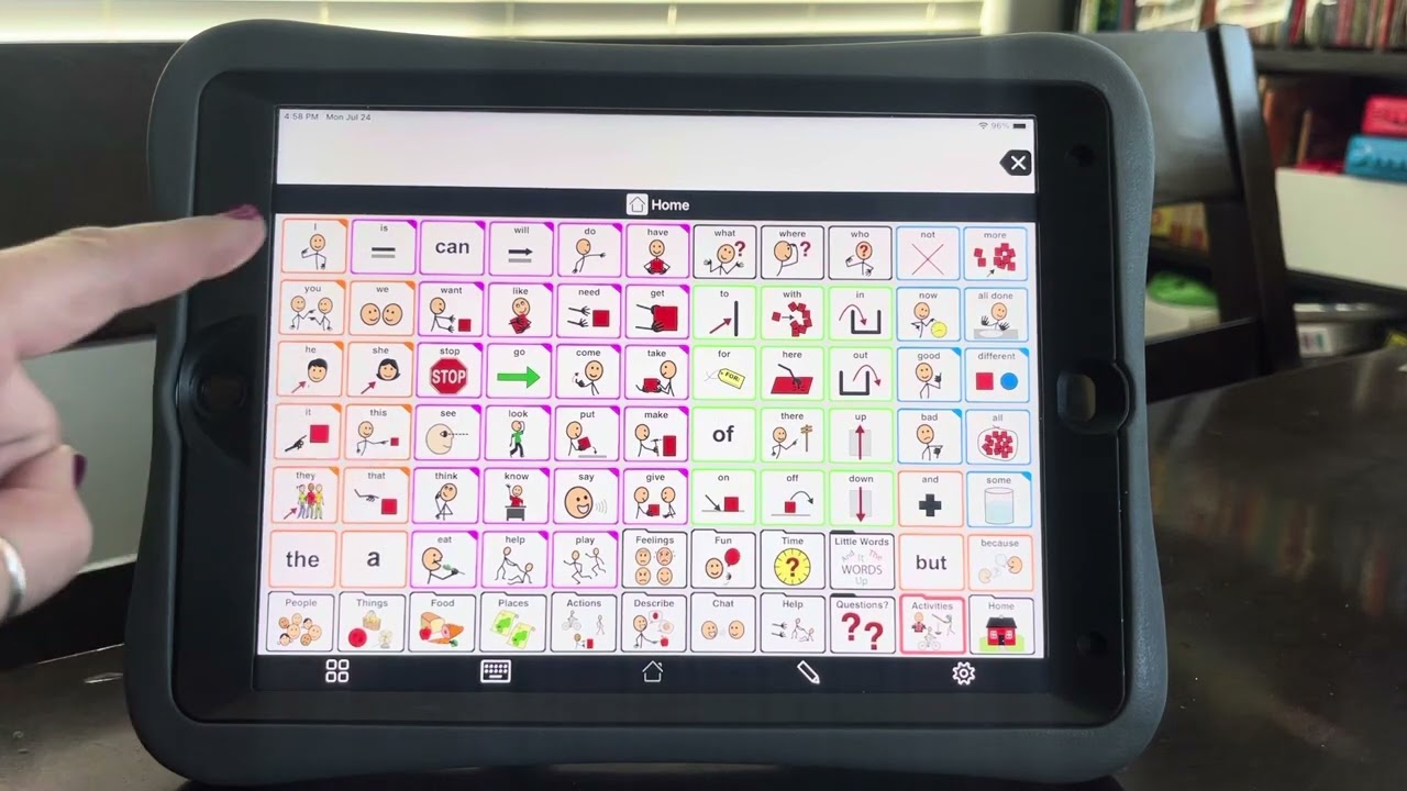 Enabling scrolling in folders (instead of the more/2 button) & setting button colors in Proloquo2Go