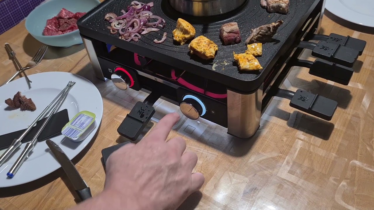 Wie versprochen kurze Vorführung vom WMF Lumero Goumet 3 in 1 Grill Raclette und Fondue # 2