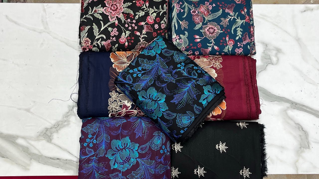 💖sale 💖sale💖karandi embroidered suit 💥with Karandi shawl
