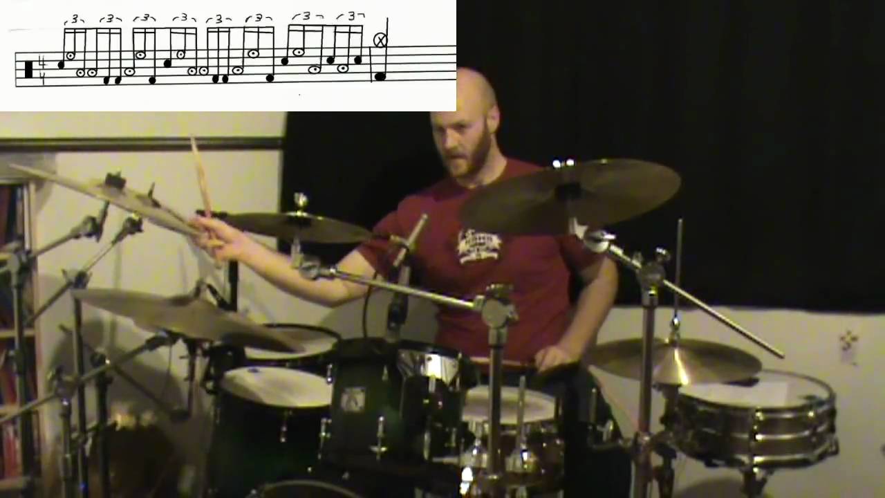 16th note triplet lick fill gospel style drum lesson