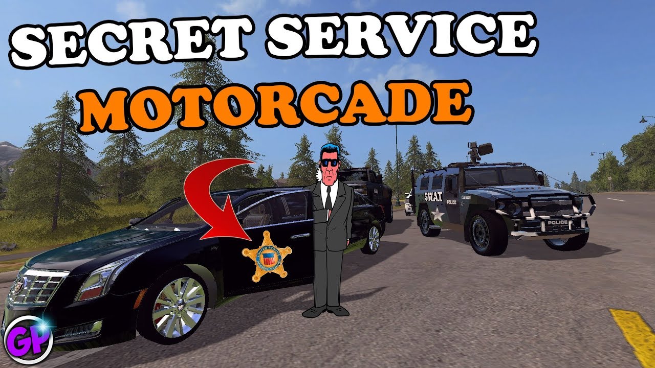 SECRET SERVICE MOTORCADE FOR SQUAD JR | FARMING SIMULATOR 2017