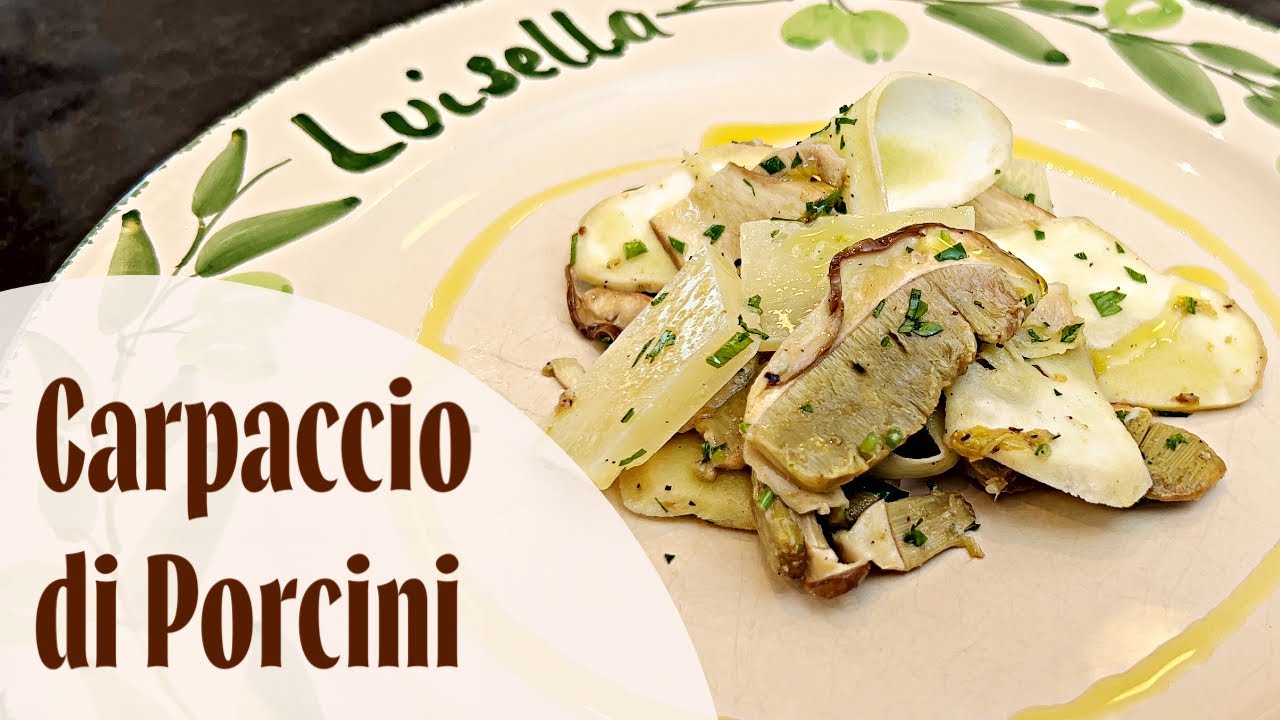 Carpaccio di Porcini - Steinpilze Carpaccio, tolles Herbstgericht, vegan, sehr schnell zubereitet