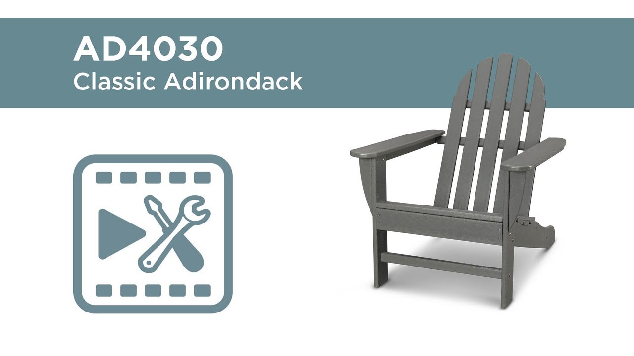 POLYWOOD&reg; AD4030 Classic Adirondack Assembly Video