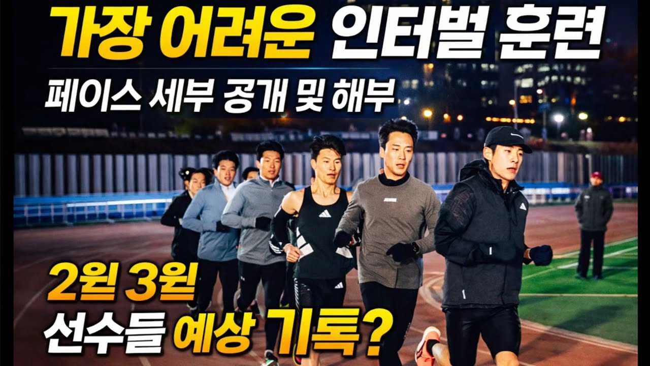 가장 어려운 인터벌훈련, 페이스 세부 공개 및 해부, 2월 3월 선수들 예상기록? /달샷 출시 빅 이벤트 할인
