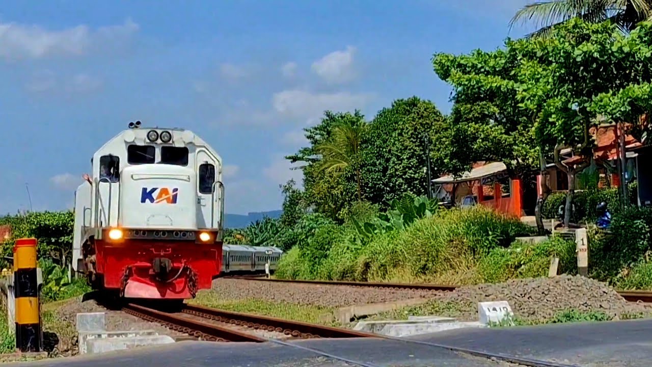 KERETA API PANJANG‼️ MENEMUKAN 30 KERETA API NGEBUT  DI PERLINTASAN MENIKUNG