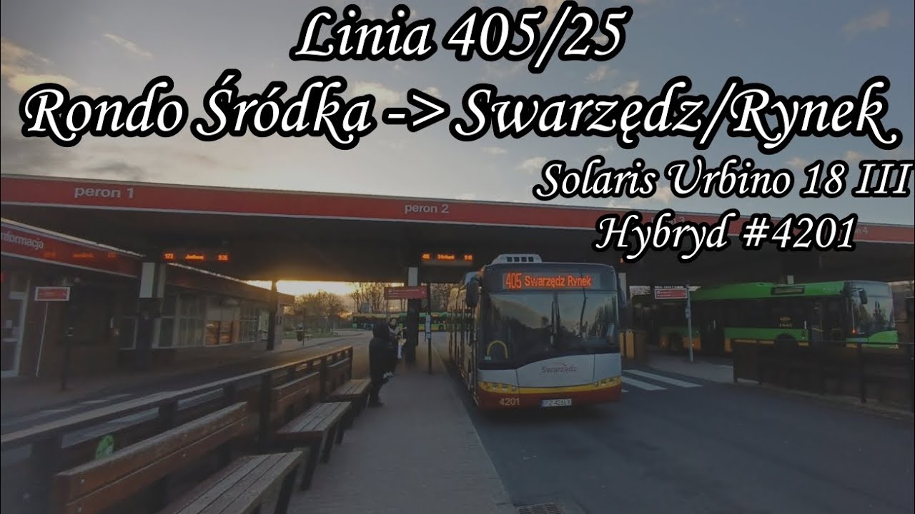 Poznań Linia 405/25 Kierunek Swarzędz/Rynek.Solaris Urbino 18 III Hybryd #4201