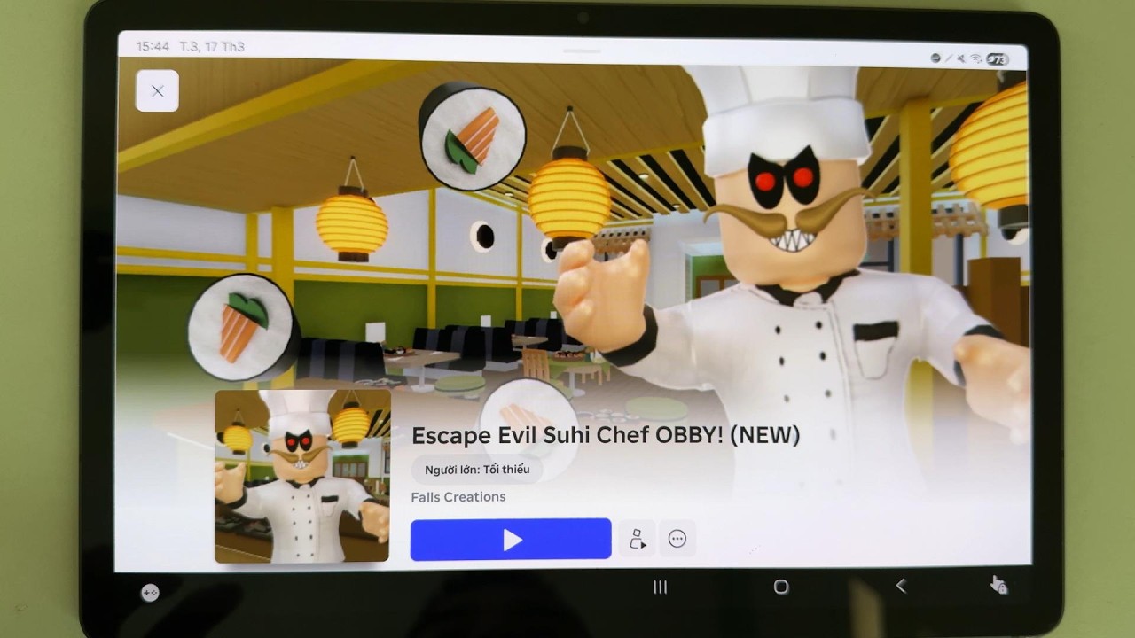 Escape Evil Suhi Chef OBBY! - Roblox, Android, IOS, Walkthrough