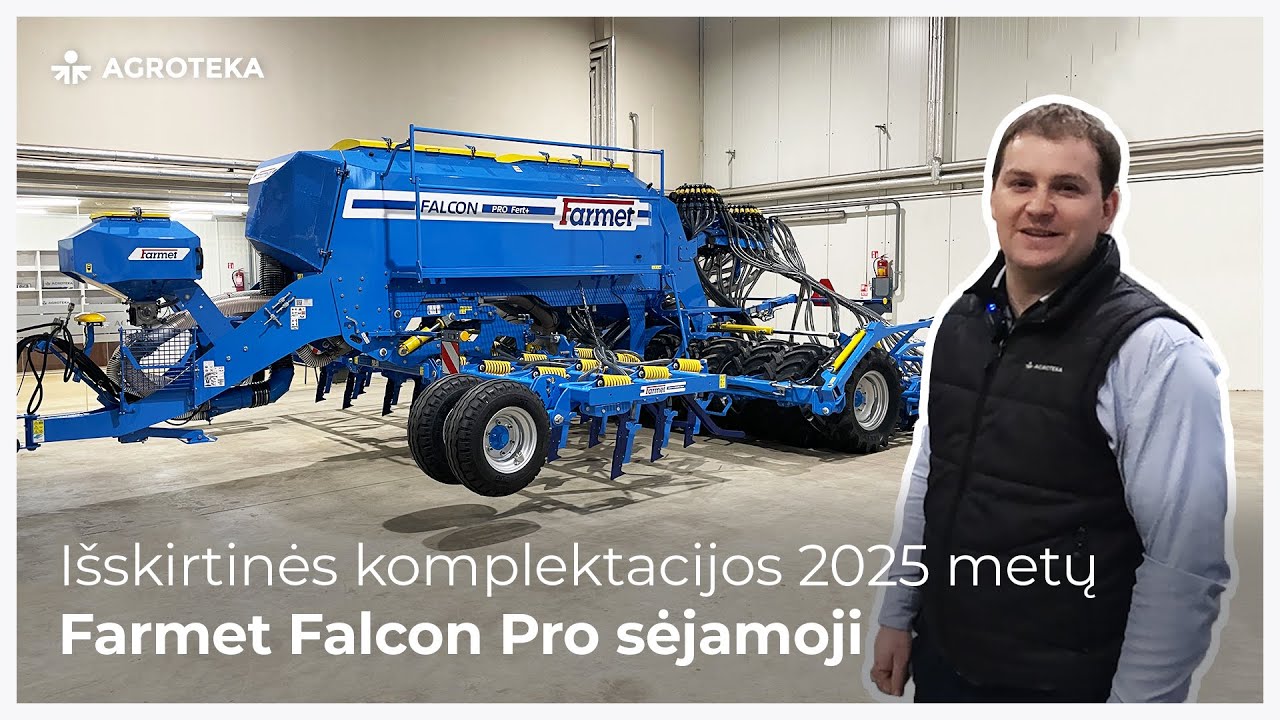 2025 metų FARMET Falcon Pro sėjamoji | Pilnos komplektacijos modelis || Agroteka